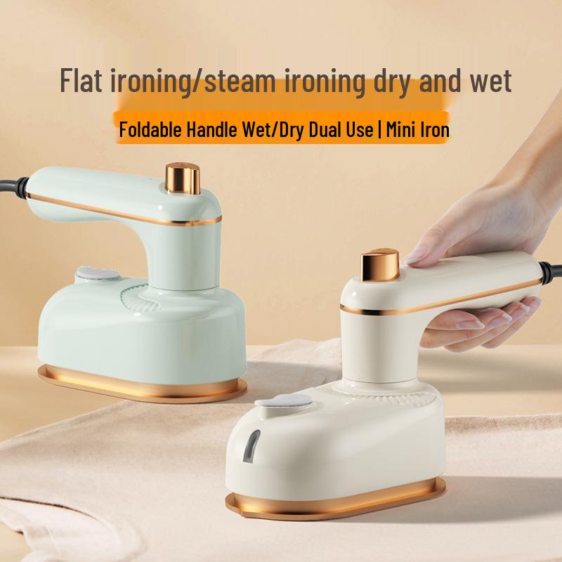 Portable Folding Mini Iron & Handheld Garment Steamer for Travel & Home