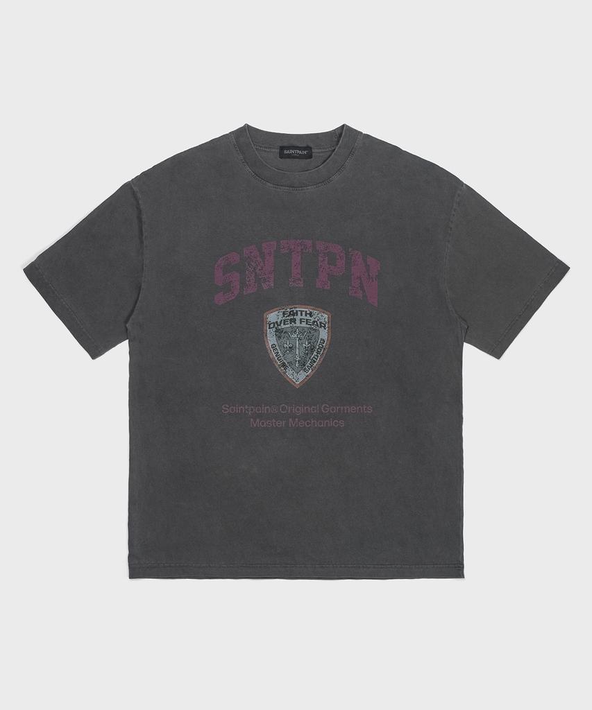 SAINTPAIN Sp Cap Pigment Short Sleeve T-Shirt Charcoal