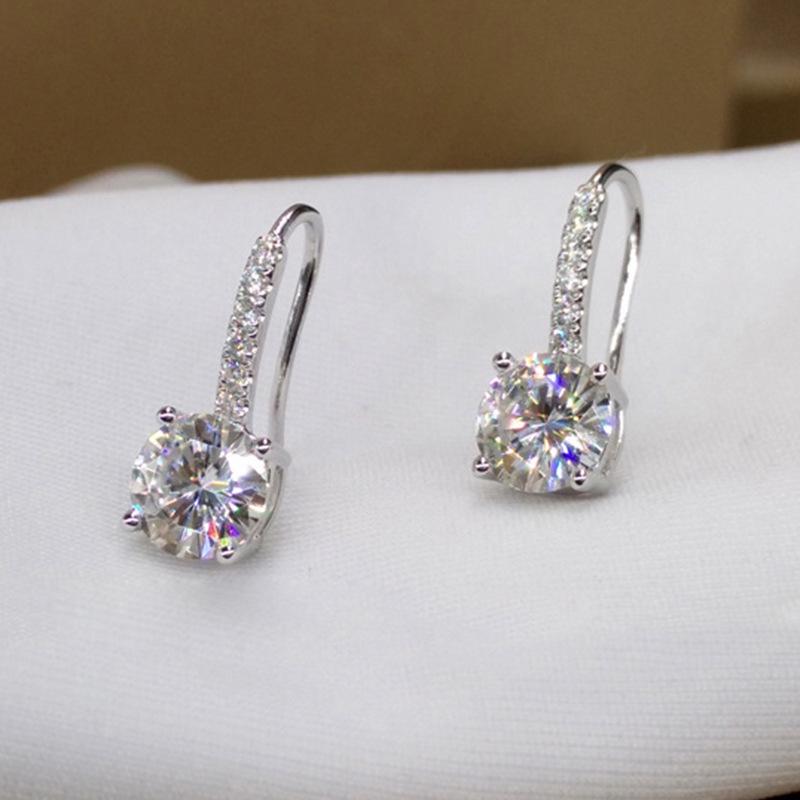 Boucles d'oreilles Chenrui Diamant Zircon: Bijoux de fiançailles populaires pour femmes en Europe et en Amérique