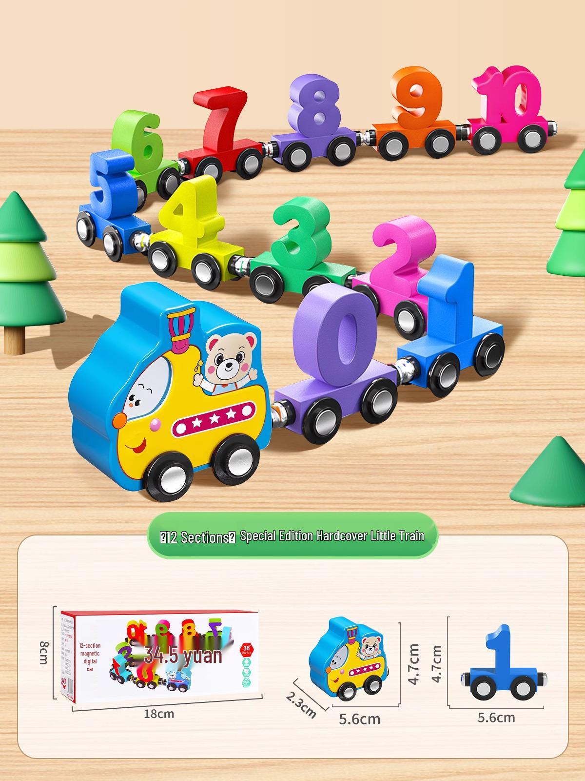 Magnetic Number Train Educational Building Blocks for Kids Ages 1-6