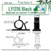 Adjustable Cable Fixing Base - High-Adhesive Wire Tie Base, Black/White, Loose or Packaged, LY0810/1013.