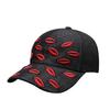 New fashion red lip embroidery decoration niche versatile casual baseball cap breathable comfortable Internet celebrity personality cap