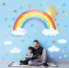 DECOWALL Clouds and Stars Wall Stickers Decorative Wall Art for DIY Wall Transfer Stickers Wall Art Stickers for Bathroom Bedroom Vinyl Teen Kids