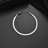 Hip-hop Retro Stainless Steel Blade Chain Bracelets for Men Women Minimalism Trend Versatile Non-fading Jewelry Accessories Gift