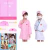Halloween Kids Doctor Nurse Cosplay Costume Uniform Set Role Play Carnival Party High-quality Polyester One Size Fits All Perfect Gift