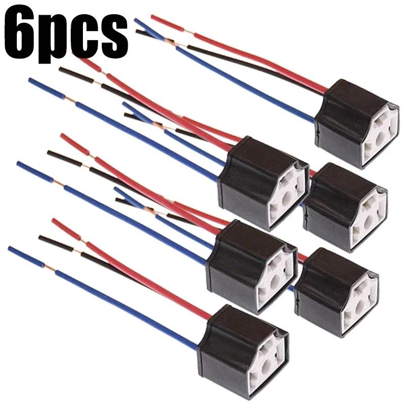 Soclu Far LED Ceramic H4 Far Auto de Înlocuire Reparare Conector Suport Bec Mufă Auto Soclu Bec H4 cu Fir