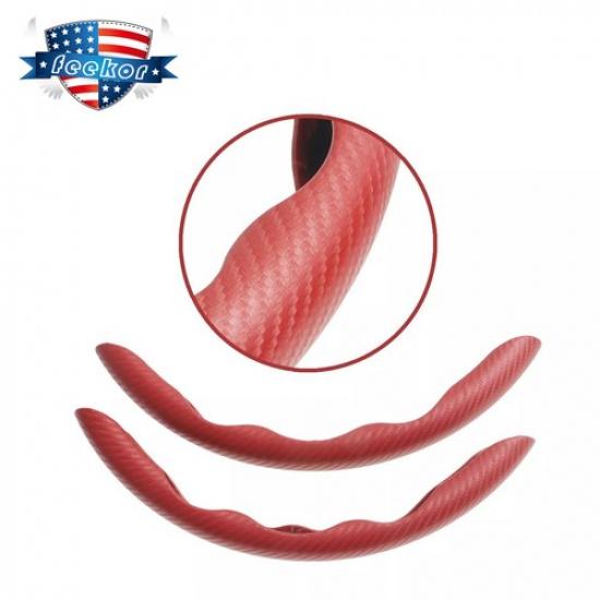 2 Pcs Steering Wheel Handle Trim Cover for 37-38cm Diameter Steering Wheel