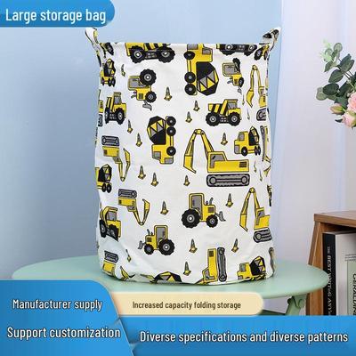 Large Fabric Foldable Storage Bag for Clothes, Quilts, and Toys