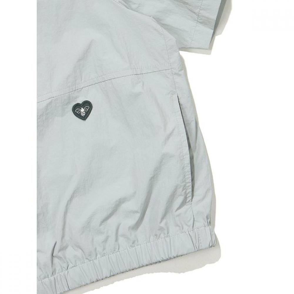 Women S Anorak   Sailor Collar Short Sleeve  Khaki 