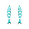10pcs 5pcs 2pcs 40x8mm Stainless Steel Enamel Fish Charms Pendant DIY Jewelry Making Findings for Necklace Earrings Bracelets