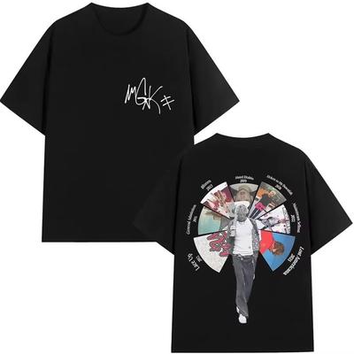 Rapper MGK Lost Americana Tour Album 2026 Cover T Shirts Men Women Machine Gun Kelly Tshirts Hip Hop Male Pure Cotton Top