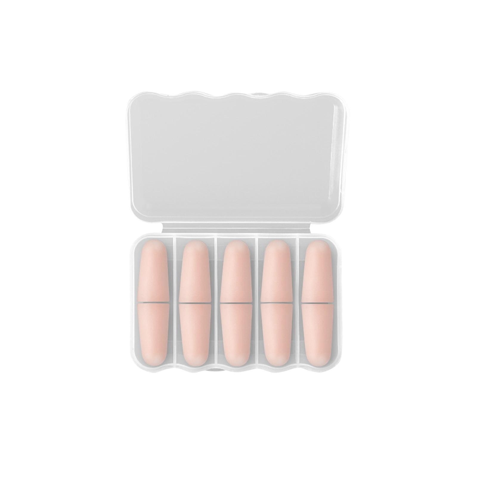 

Reusable Noise Reduction Earplugs for Sleeping Soft Silicone Ear Plugs with Carrying Case Comfortable Fit for Travel Work and Study One Size рожевий