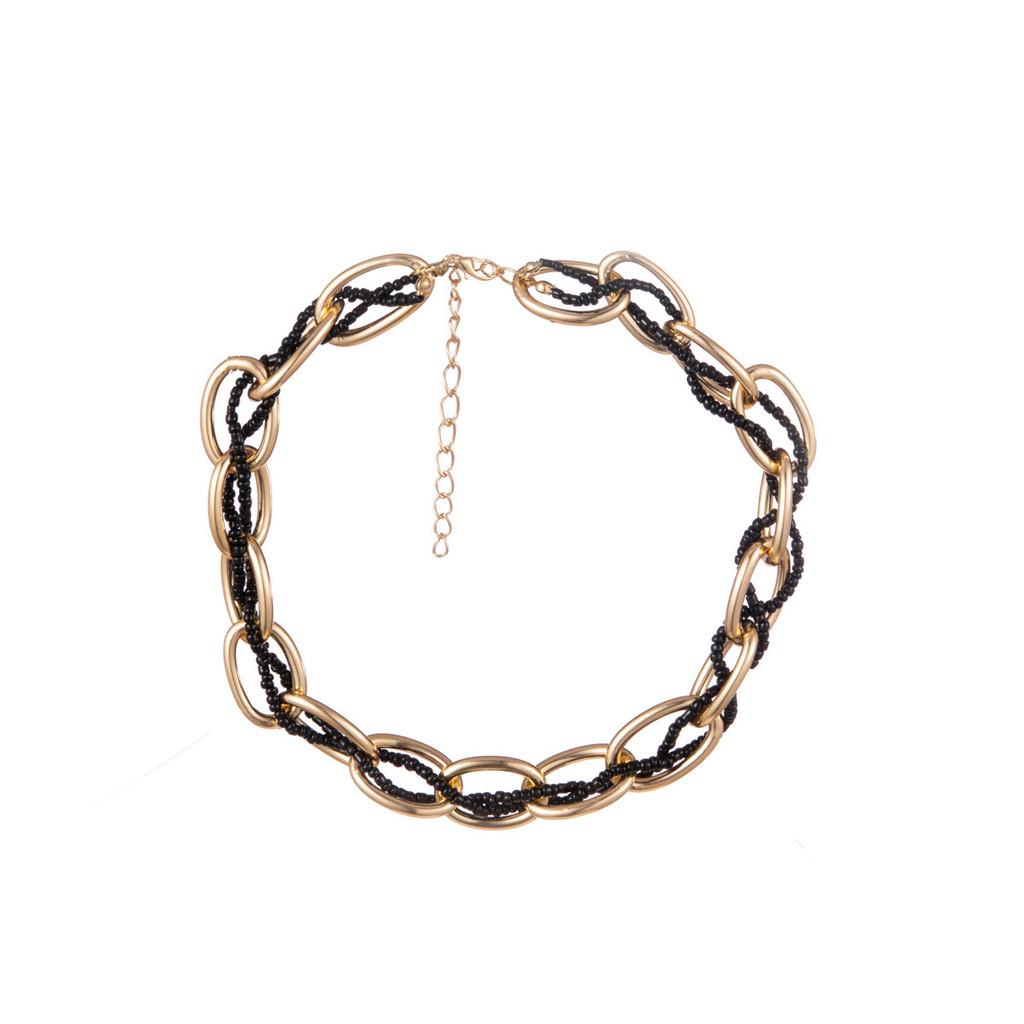 Beaded Multilayer Fashionable Necklace With Creative Alloy Pendants For Women Trendy