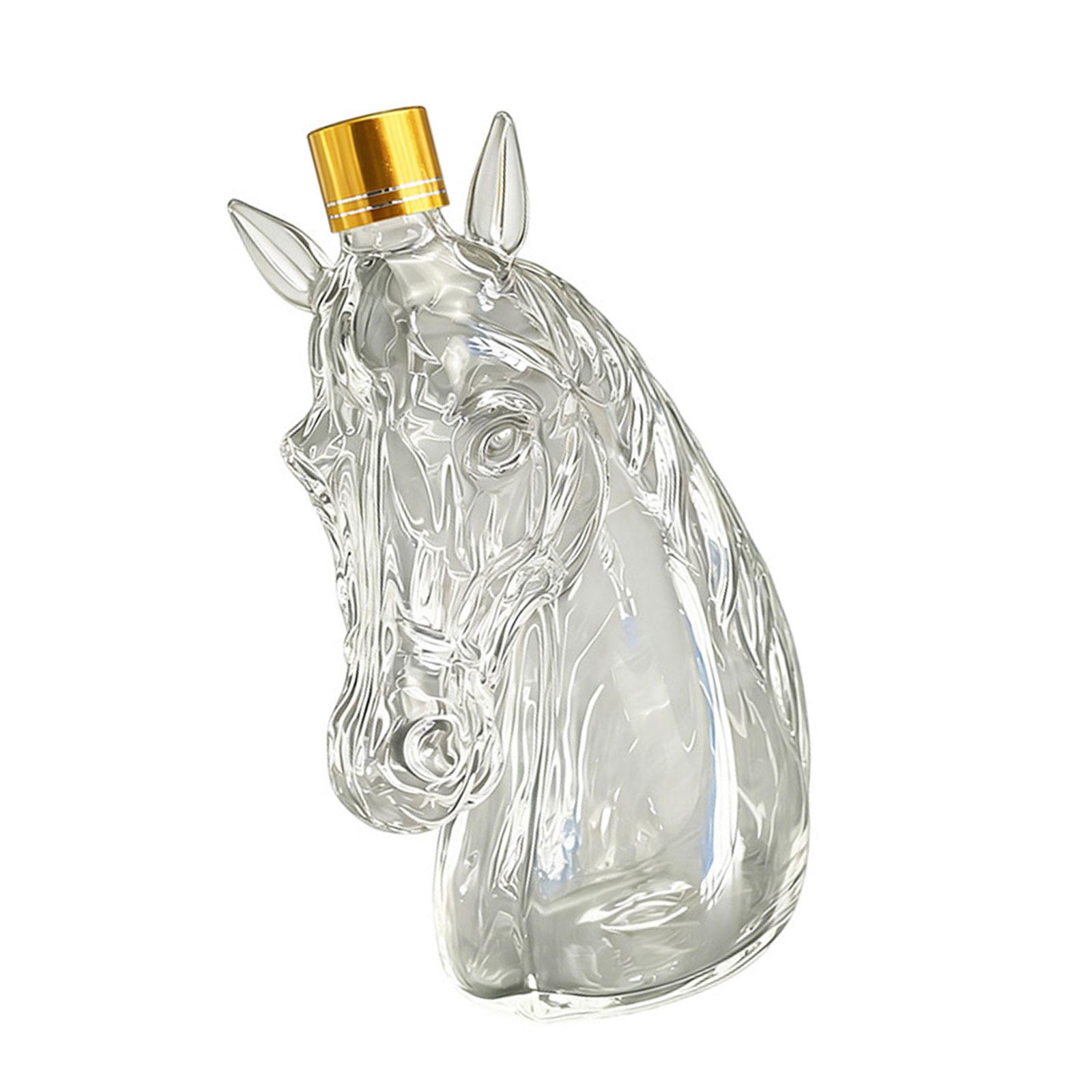 

Unique Horse Head Design Bourbon Decanter High Borosilicate Glass Wine Dispenser For Enhancing Flavor And Home Display 1