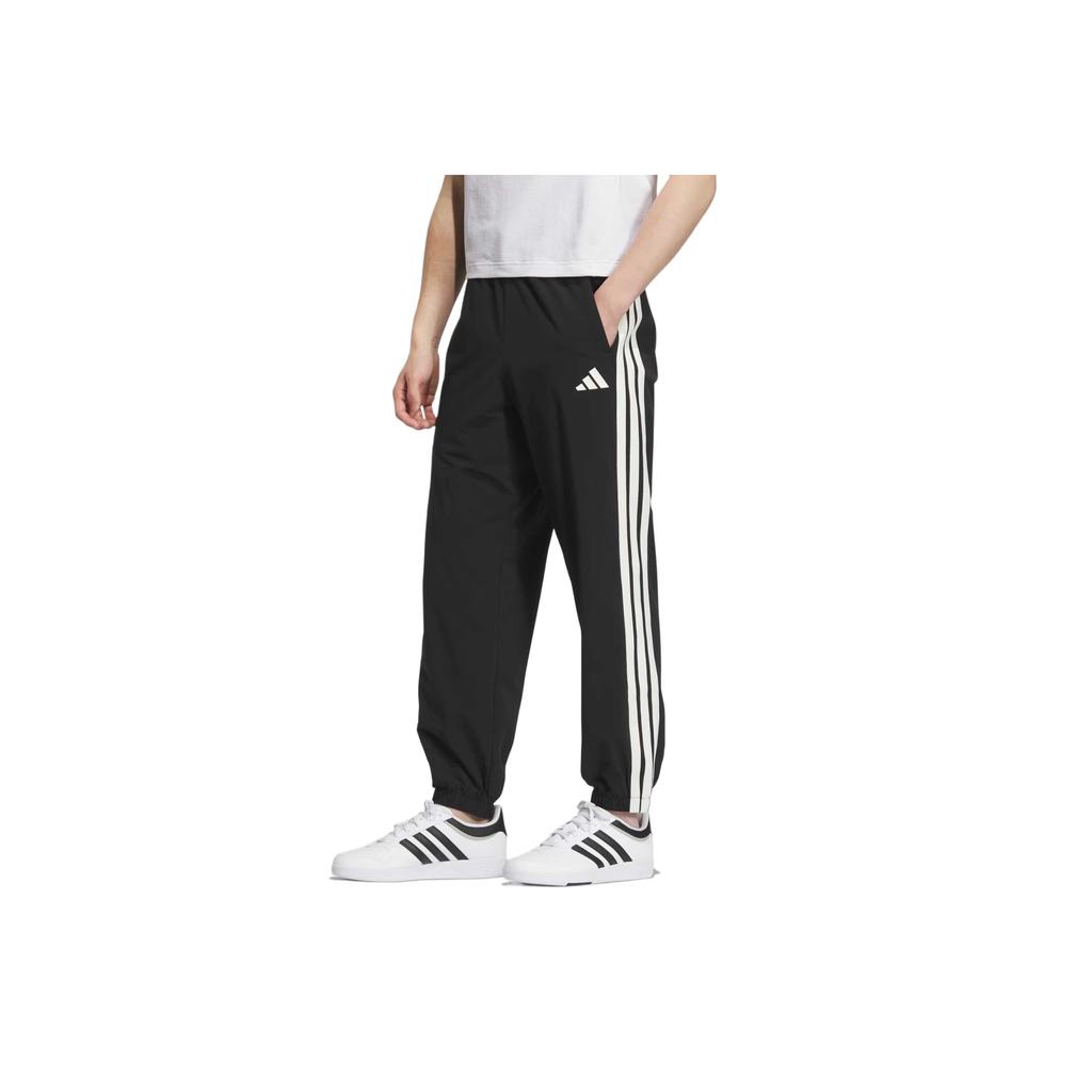 Adidas Sportswear Striped Elastic Waist Drawstring Knit Joggers Men Joggers KC2841