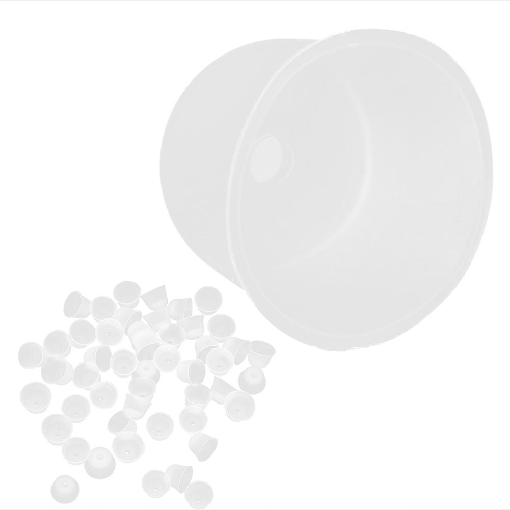 50pcs Silicone Earplugs Noise Cancelling Reusable Hearing Protection Waterproof Ear Plugs