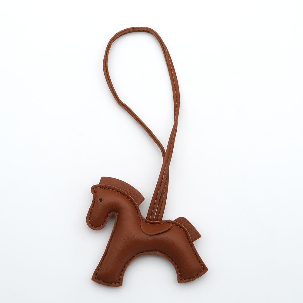 Chic Little Horse PU Leather Pendant: High-End Versatile Bag and Car Accessory