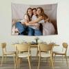 BLINGPAINTING Personalized Tapestry Upload Your Image Custom Tapestries, Customized Own Photo Banners, Custom Wall Hanging Horizontal (95''WX85''L)