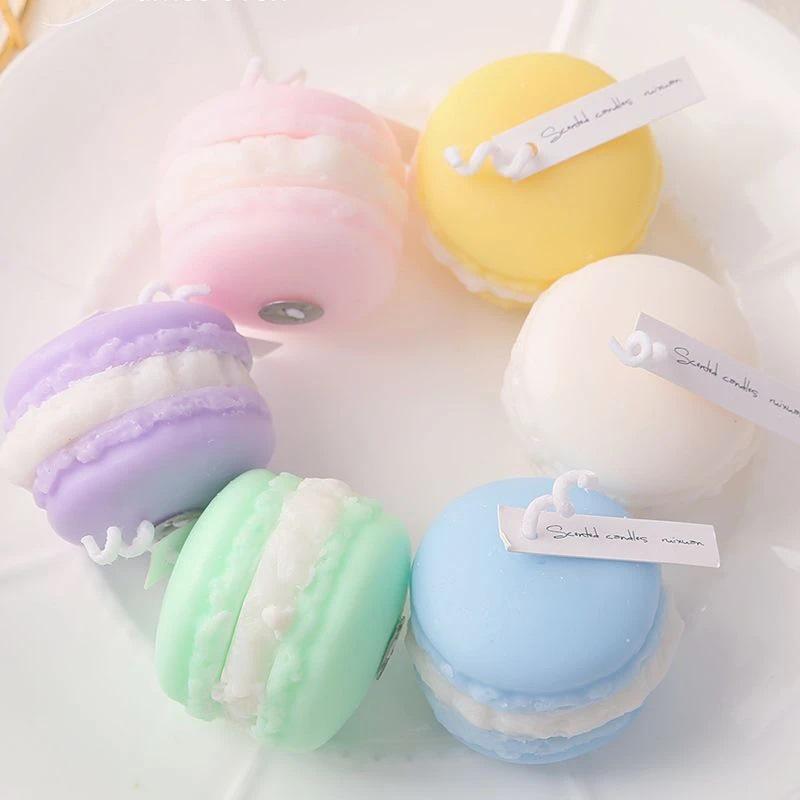 Macaron Scented Candle - Handmade Wedding Favor with Fragrance