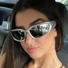 Neue Y2K Sport Punk Sonnenbrille Frauen Marke Designer Platz Goggle Männer Luxus Sonnenbrille UV400 Bunte Spiegel Mode Brillen