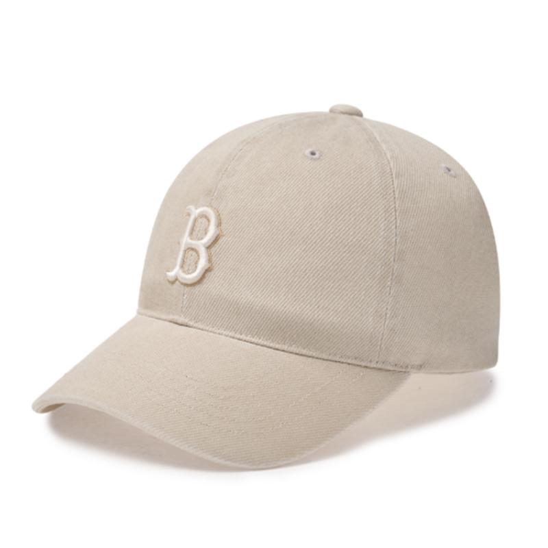 MLB Cotton Baseball Caps Unisex Light Beige Fashion 3ACPVV14N-43SAS