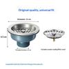 Double Bowl Kitchen Sink Drain Pipe Kit Leak Proof Anti Blocking UV Resistant Long Lifespan for Outdoor Patio Kitchen Sinks