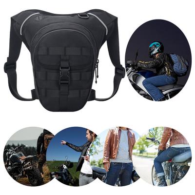 Motorcycle Drop Leg Bag Outdoor Waist Bag Multi-Function Motorbike Riding Chest Bag Large Capacity Adjustable for Cycling Riding