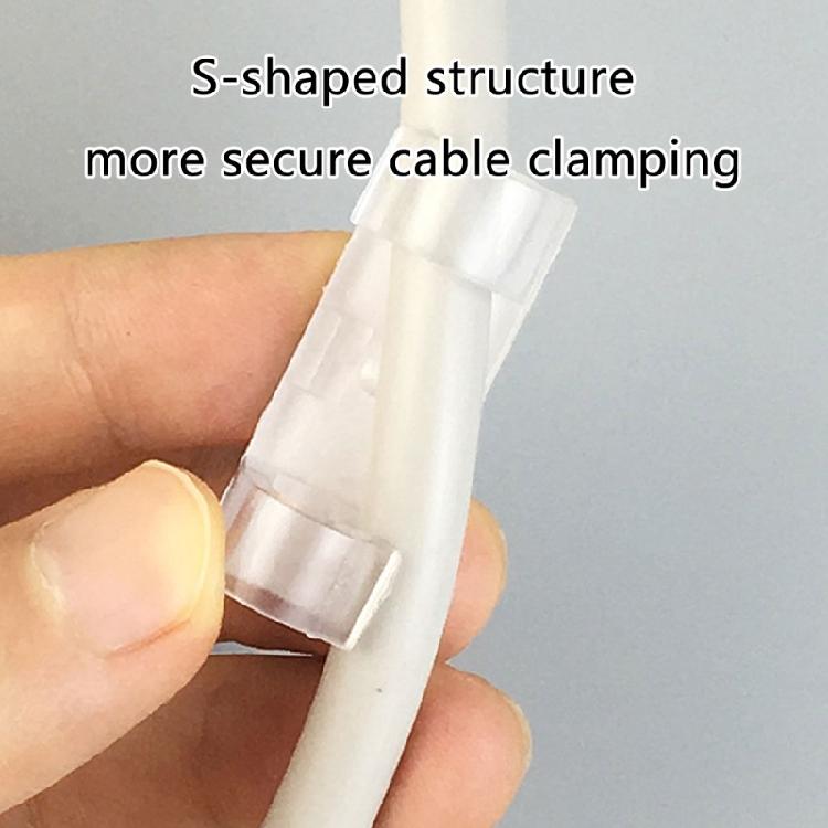 Self Adhesive Cable Organizers Wire Clamp Manager for Secure and Clean Wire Management Home or Work