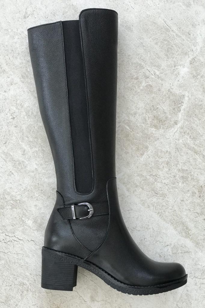 Women Modern Stylish Fashion Boots Boots Genuine Leather Black Genuine Leather Boots
