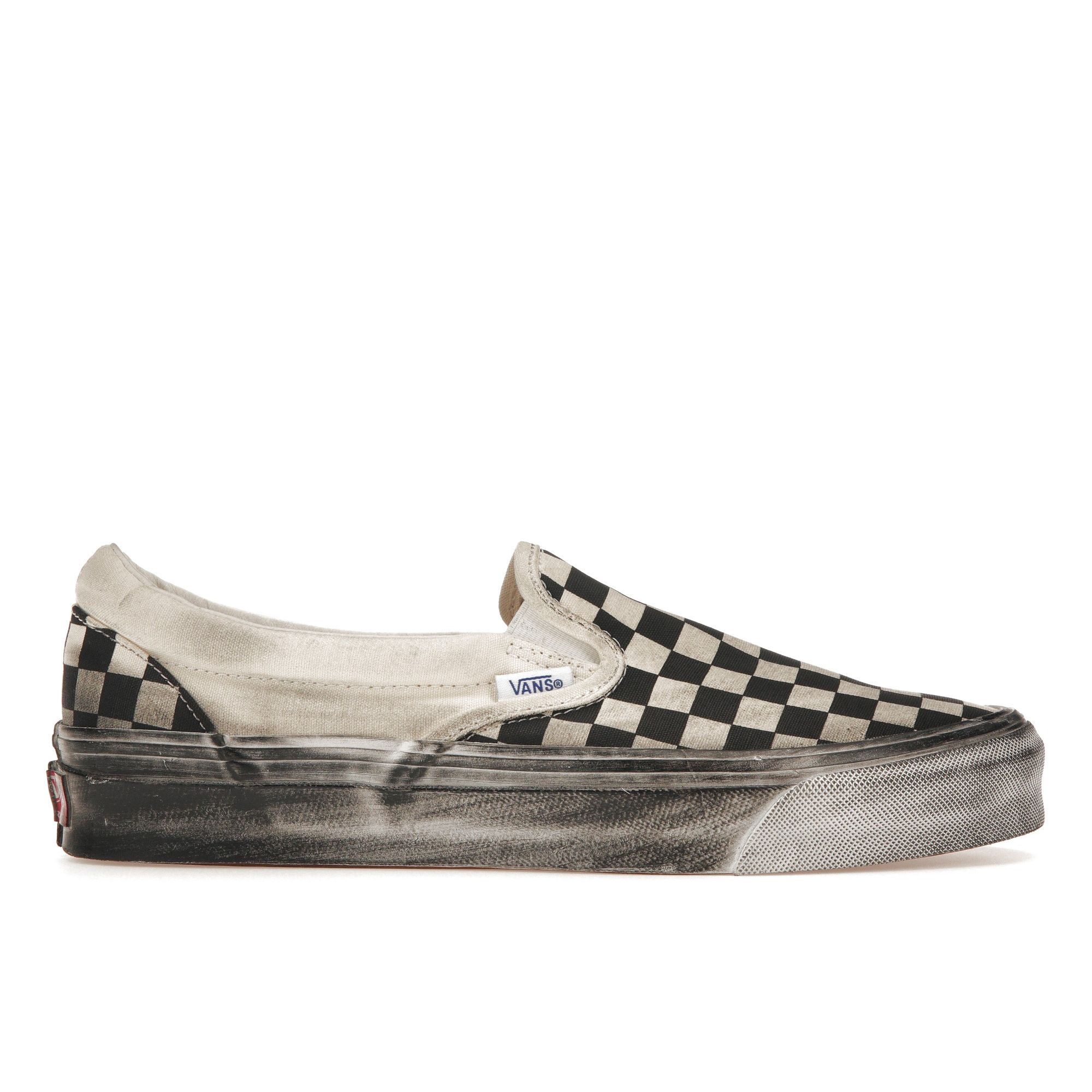 Vans Unisex Vault Og Classic Slip-On Lx Stressed Black Checkerboard VN0A32QNBKC 36