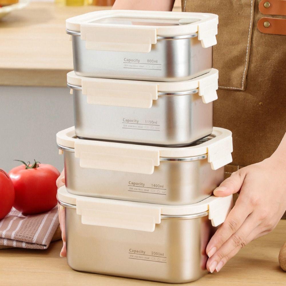Large Capacity Lunch Box Leakproof Food Preservation Box Sealed Food Box Fresh Keeping