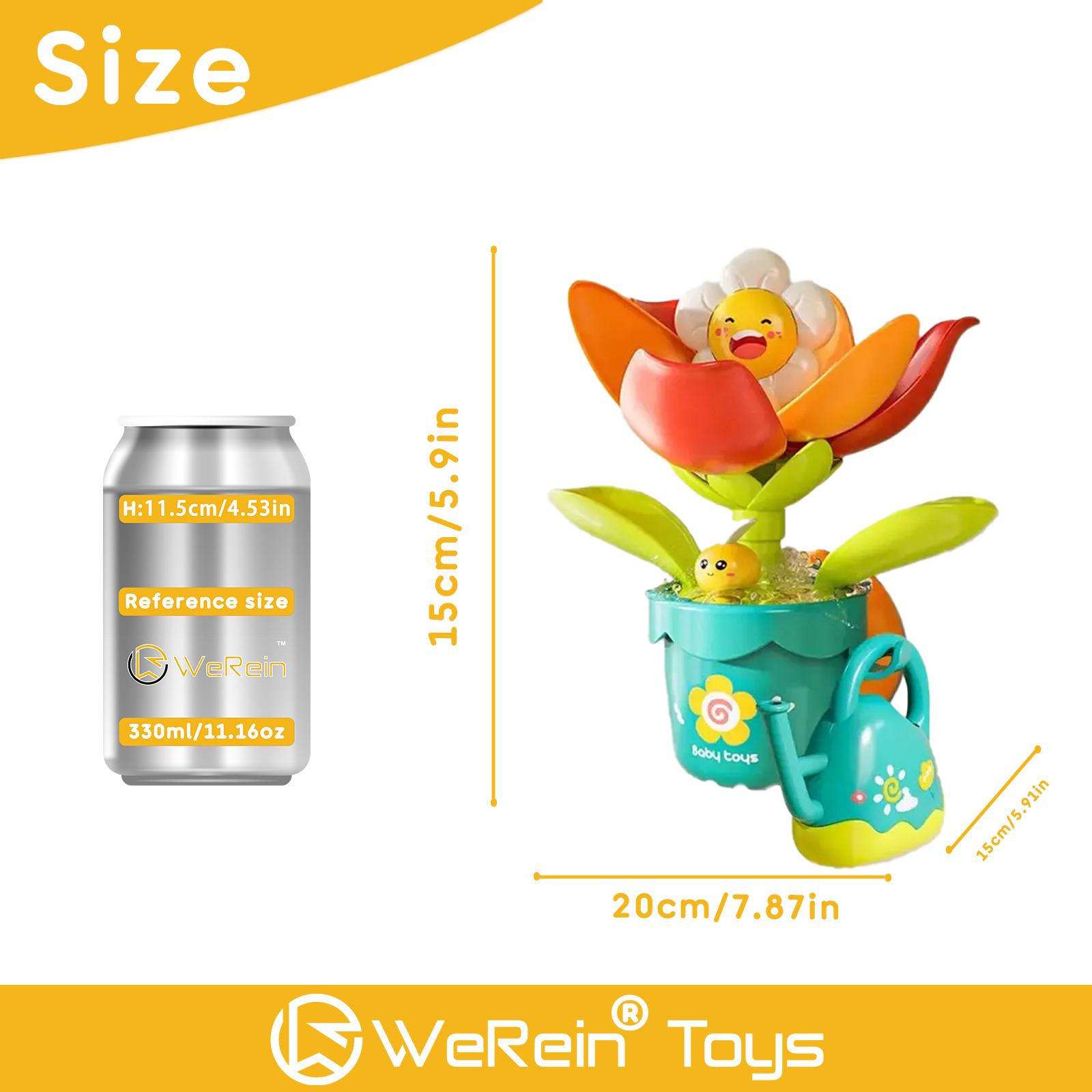 

Infant Sunflower Watering Growing Pot Plant Toys Playsets Bath Toys Playsets Multi-Purpose Fun for Babies