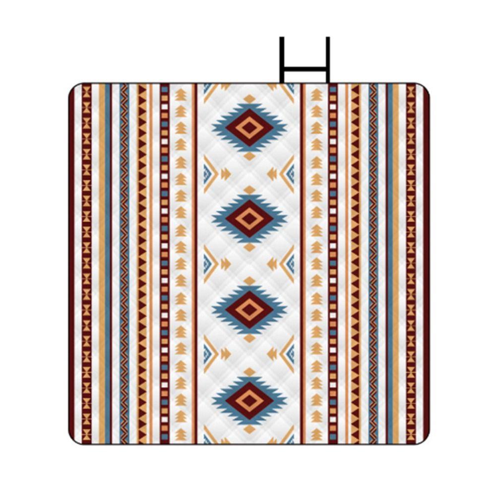 Moisture-proof Beach Blanket Carrying Handle Outdoor Picnic Mat Portable Blanket  Camping
