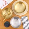 Stainless Steel Double Layer Noodle Bowl Gold Silver Salad Soup Heat Insulation Stainless Steel Noodle Bowl Large Gold Bowl