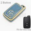 For Toyota Rav4 Land Cruiser Camry Aqua Prado Corolla Prius 2 3 4 Buttons Tpu Car Key Case Cover Keyless Remote Fob 2013 2014