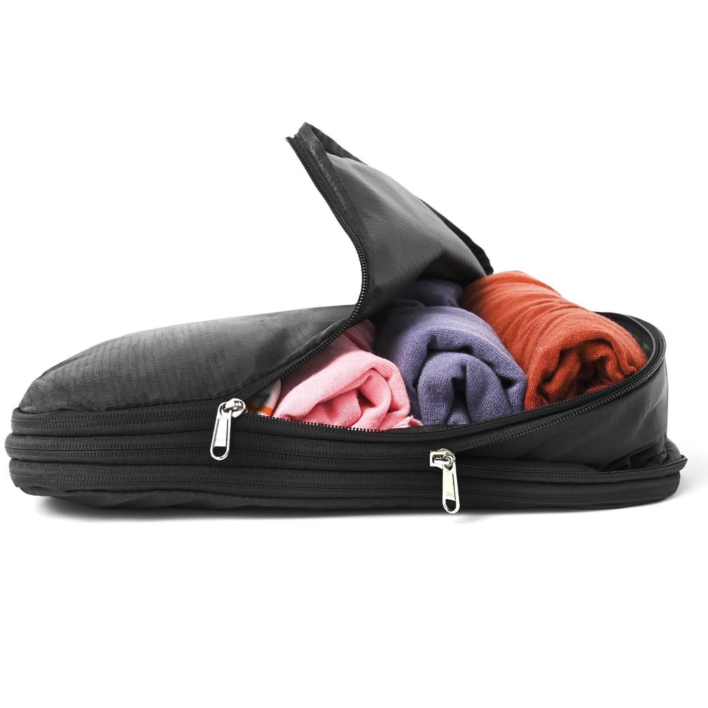 In Compression Travel Compression Convenient Item for Clothes and Clothing Packing [Featured Jalan] TABIGO!! Bag, Pouch, Bag, (Black)