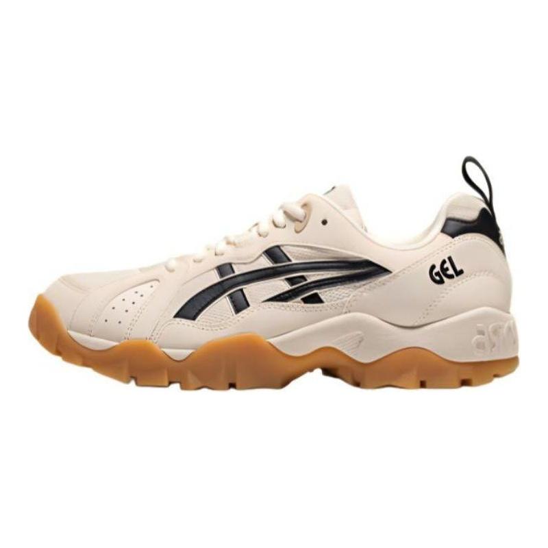 Asics Gel-Truck Síťovina Syntetická kůže Všestranné Pohodlné Nízké Neformální boty Unisex tenisky Béžová Černá 1203A485-250