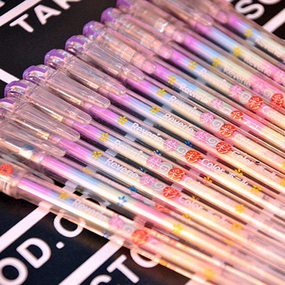 Student Highlighters Gel Pen 6 Colors For School Office Supplies Stationery D1H8 Student Highlighters Gel Pen 6 Colors For School Office Supplies Stationery D1H8