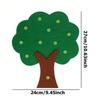 1-10 Number Fruit Tree Cartoon Felt Teaching Aids Free Assemble Color Number Cognitive Tool for School Math Learning School Offi
