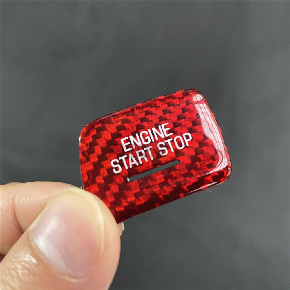Real Carbon Fiber Start Stop Engine Button Sticker For Chevrolet Corvette C7 Stingray Z06 C7Coupe ZR1 Grand Sport