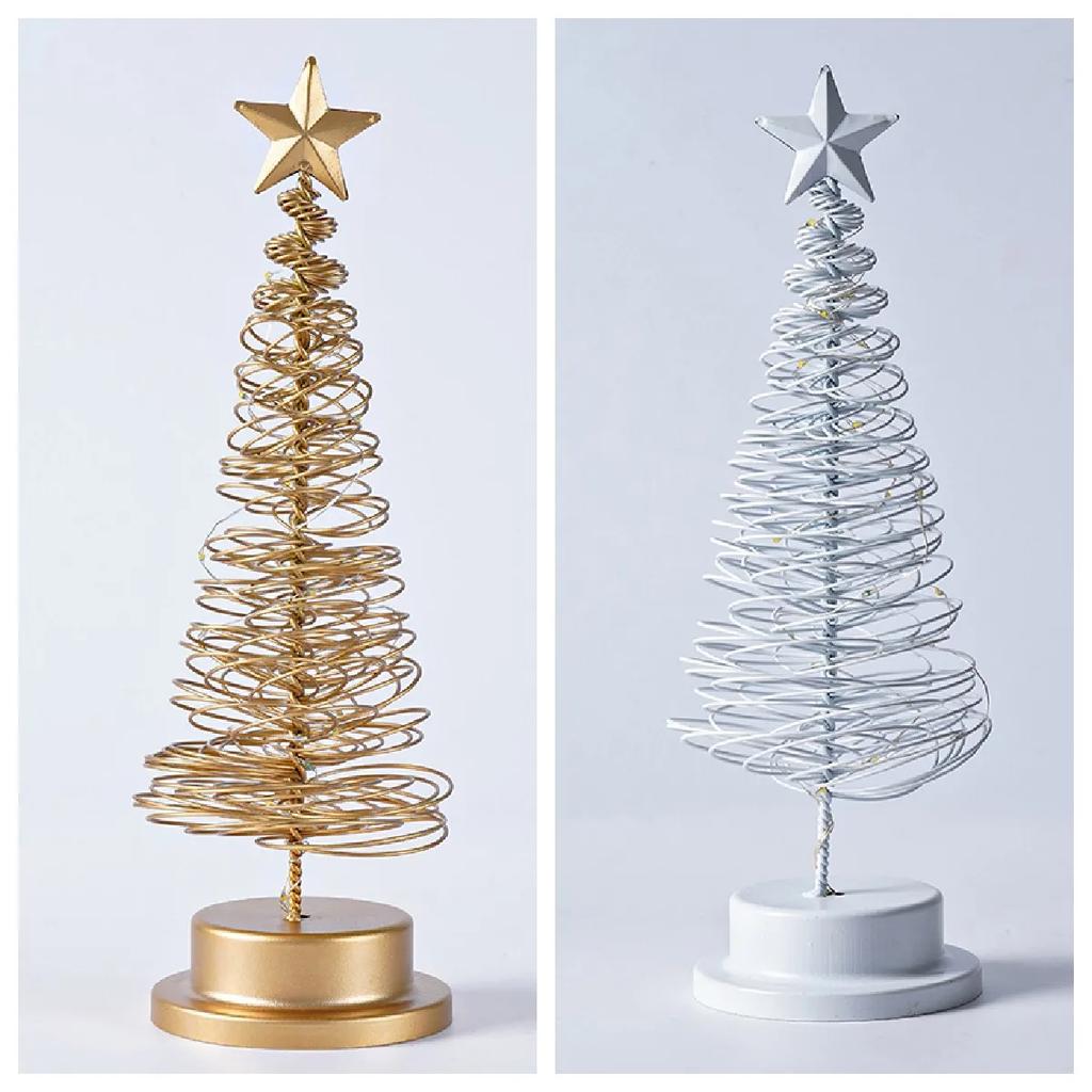 Nachtlicht Weihnachtsbaum Schmiedeeisen für Schlafzimmer Kinderzimmer Wohnzimmer Tischdeko Weihnachtsfest Party Atmosphäre Dekoration
