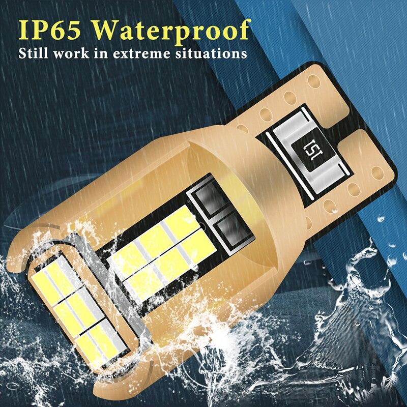 2X W5W T10 LED Bulbs 168 194 Signal Lamp Parking Marker Dome Reading License Plate Light 12v 6000k