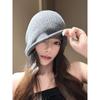 Korean Style Solid Color Knit Beanie For Women Autumn Winter Warm Slouch Hat Big Head Circumference