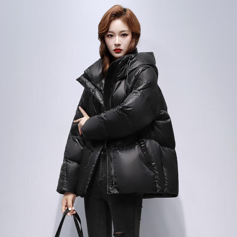 

YAYA Women s Hooded Slim-Fit Short Down Jacket YE4B601532H M