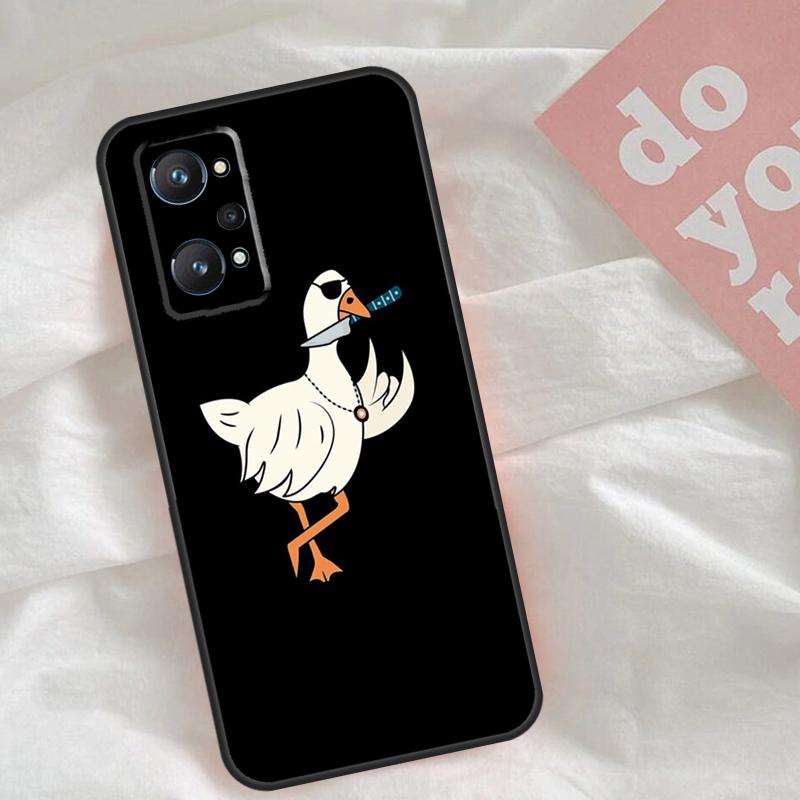 Cartoon Funny Goose Case For Realme C51 C75 C63 C61 C55 C53 C35 C65 C67 C71 15 11 12 13 14 Pro Plus GT6 GT7 Pro