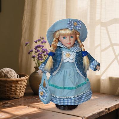 Porcelain Doll Ceramic Desk Decoration Collection Birthday Gift for Kids Women Standing Figure