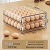 Double Layer Egg Freshness Storage Box with PET Timer - Refrigerator Drawer Style