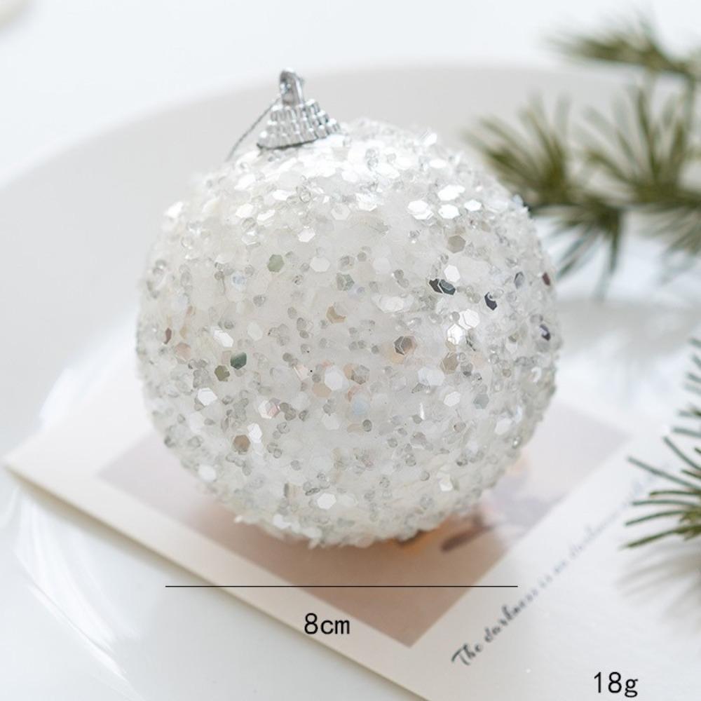 

8см Різдвяний Декор Пінопласт Підвіска на Ялинку Різдвяні Кулі Прикраси для Різдвяної Вечірки F