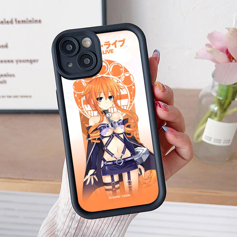 Date a Live Yamai Kaguya Thicken TPU Mobile Phone Case for iPhone 17 16 15 14 13 12 11 Air Pro Max Plus Colorful Cover