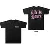 Foals Life Is Yours Text T-Shirt Black New